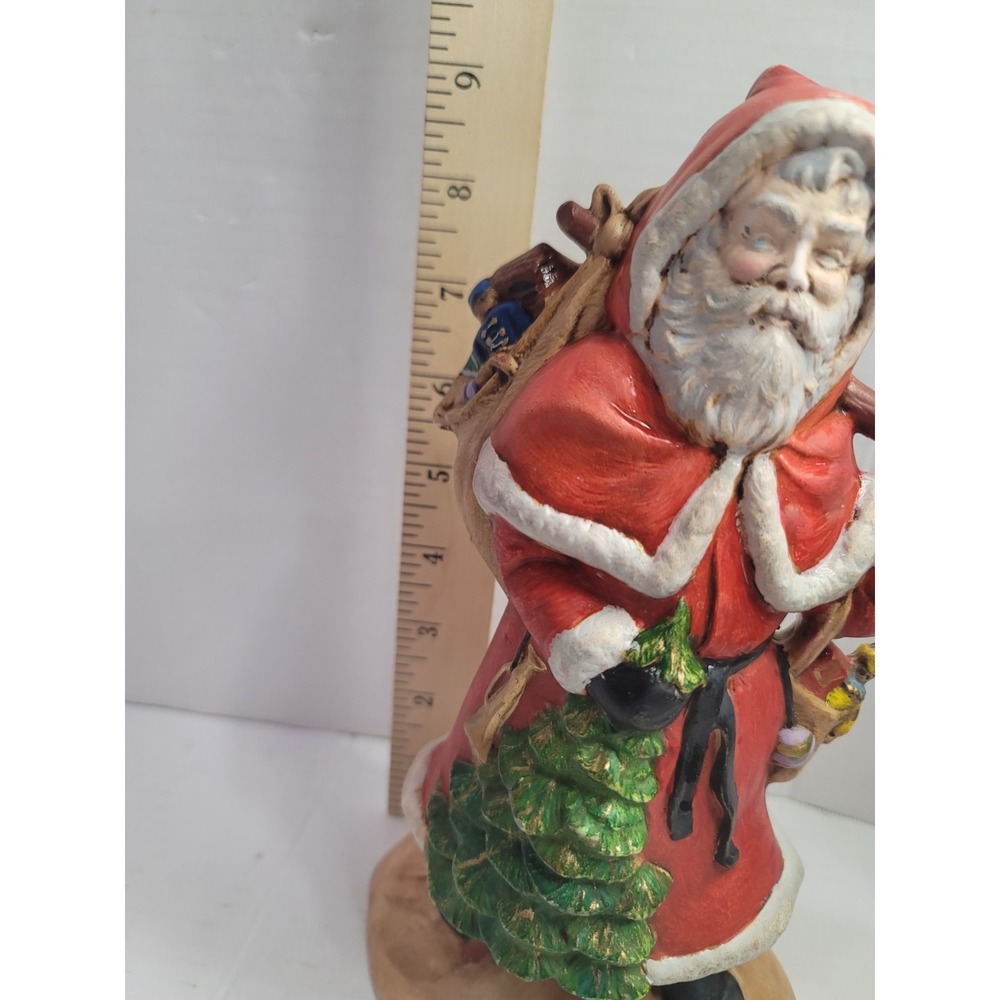 vintage ceramic santa pro fincial Mold from 1988. christmas tree packages toys - Picture 2 of 5